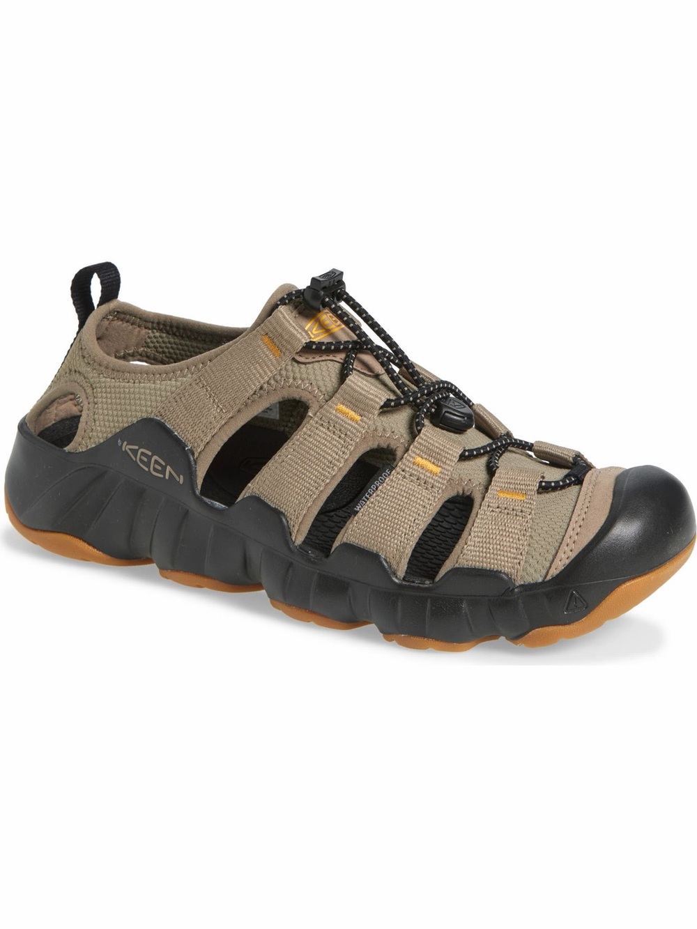 Keen Men's Sandal in Tan, Black and Gum